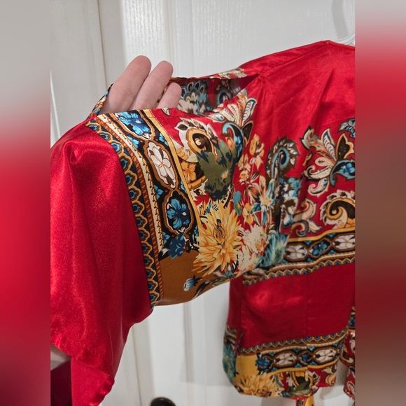 Satin Wrap Shirt. - Picture 6 of 9